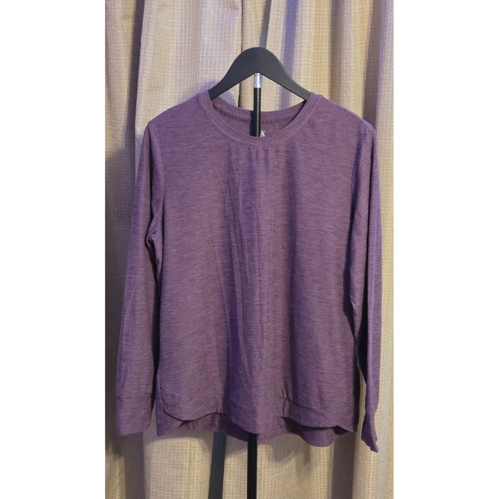 Skechers Los Angeles Long Sleeve T-Shirt Women's Size Large Purple